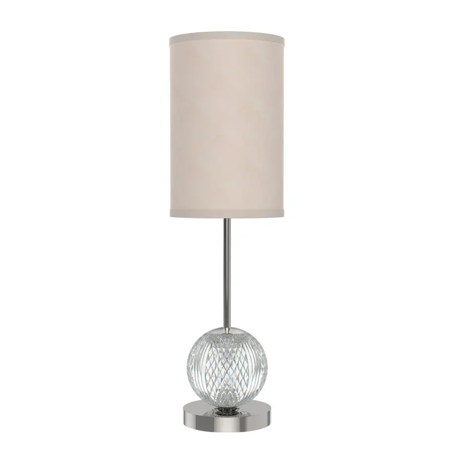 Marni 21-Inch Table Lamp with Crystal Base - Image 1