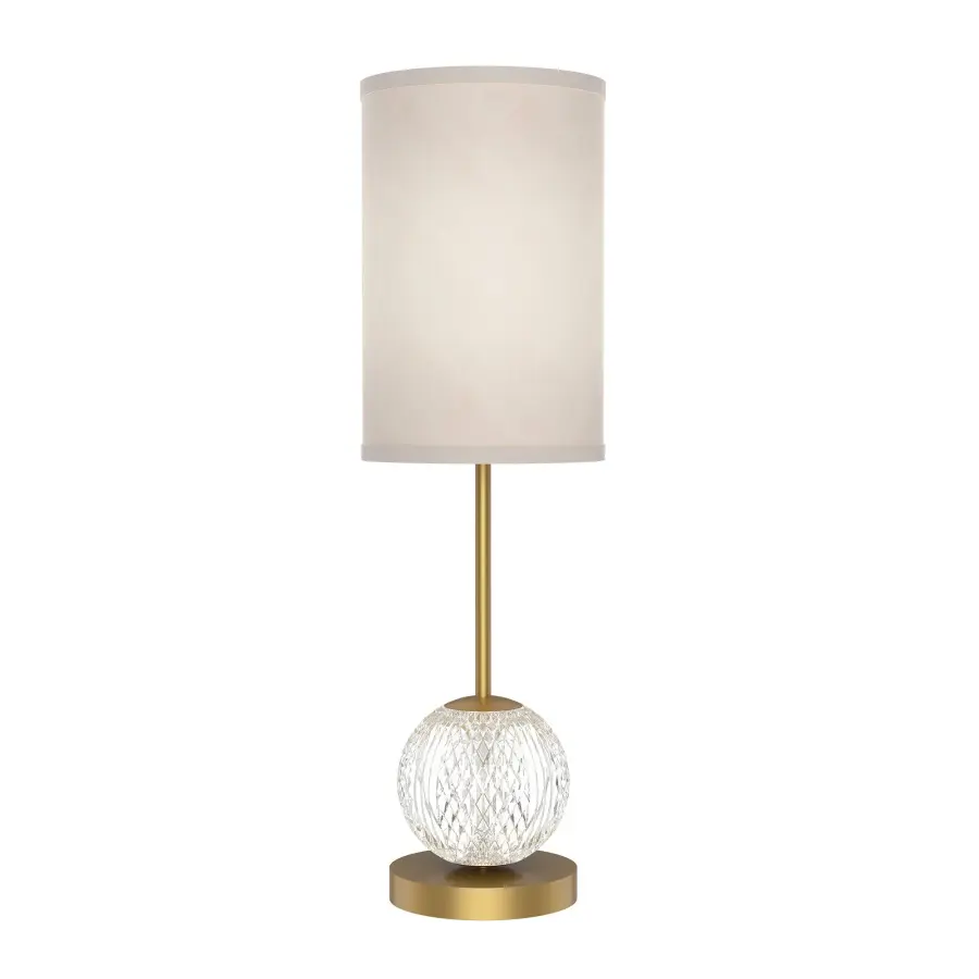 Marni 21-Inch Table Lamp with Crystal Base - Image 4