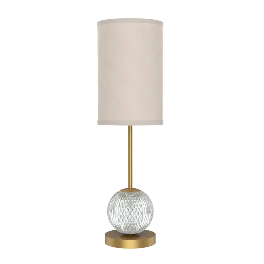 Marni 21-Inch Table Lamp with Crystal Base - Image 5