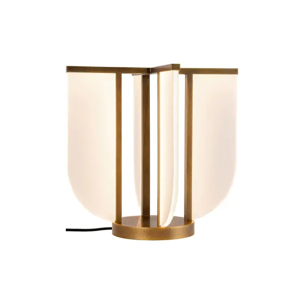 The Anders Table Lamp blends vintage Art Deco inspiration with cutting-edge light guide technology for a unique decorative statement. Its 15-inch profile and warm 2700K LED make it perfect for intimate spaces.