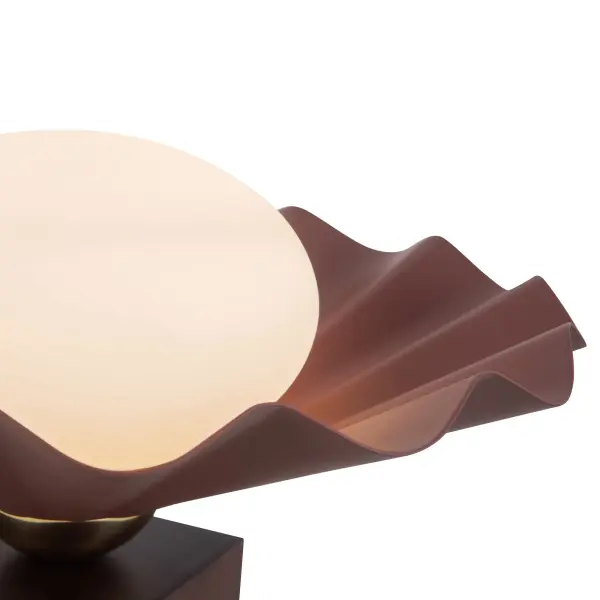 Furrow 12-Inch Table Lamp in Burgundy - Image 14