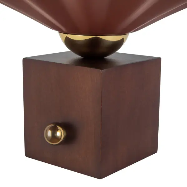 Furrow 12-Inch Table Lamp in Burgundy - Image 15