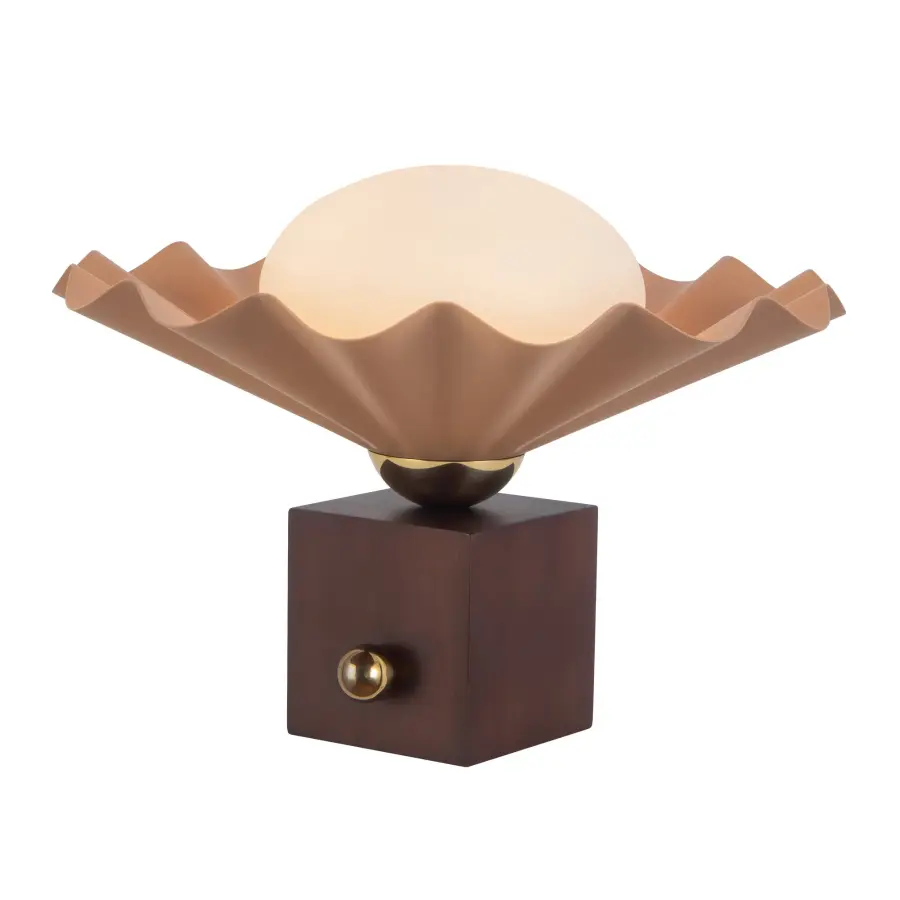 Furrow 12-Inch Table Lamp in Burgundy - Image 16