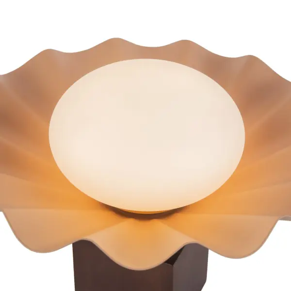 Furrow 12-Inch Table Lamp in Burgundy - Image 6