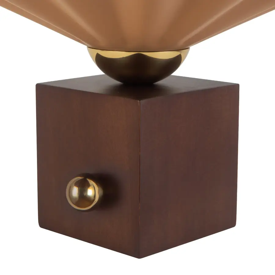 Furrow 12-Inch Table Lamp in Burgundy - Image 7