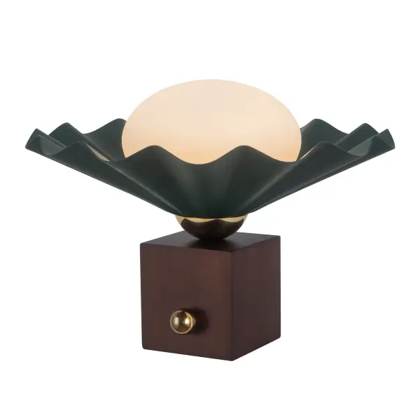 Furrow 12-Inch Table Lamp in Burgundy - Image 8