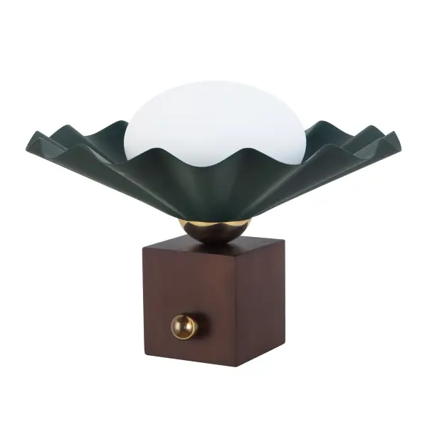 Furrow 12-Inch Table Lamp in Burgundy - Image 9