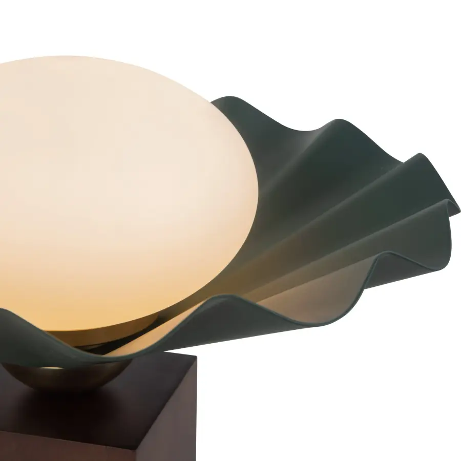 Furrow 12-Inch Table Lamp in Burgundy - Image 10