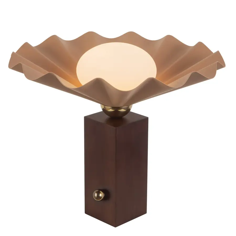 Furrow 16-Inch Table Lamp in Pine Green - Image 1