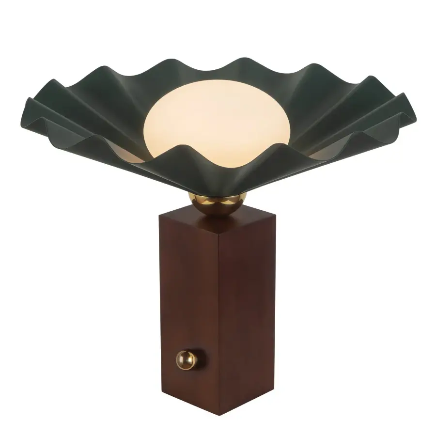 Furrow 16-Inch Table Lamp in Burgundy - Image 15