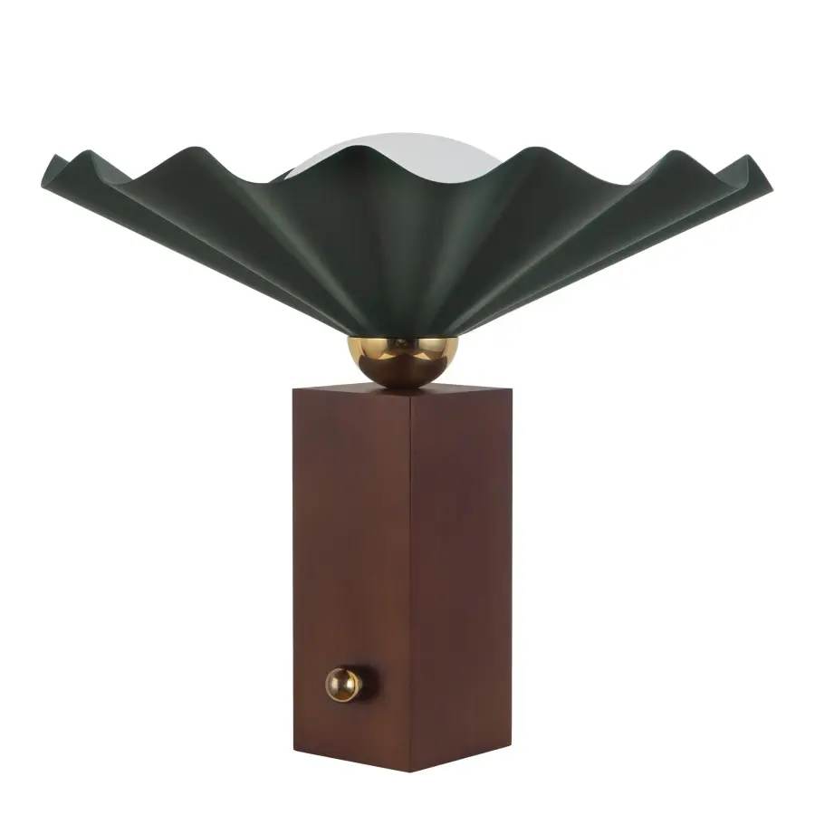 Furrow 16-Inch Table Lamp in Burgundy - Image 16