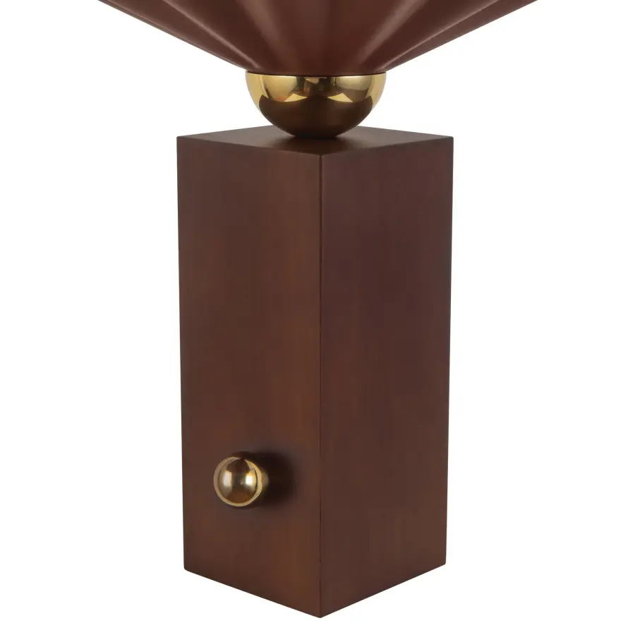 Furrow 16-Inch Table Lamp in Burgundy - Image 9
