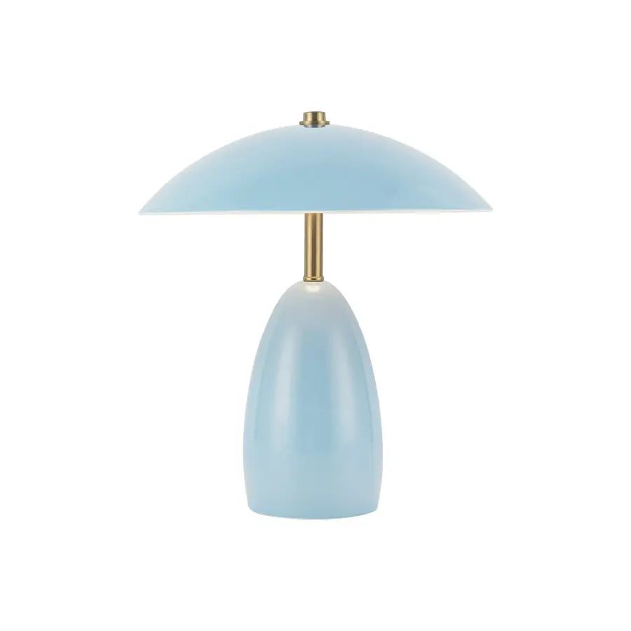 Vibrant Burgundy Table Lamp Adds Bold Color & Warm LED Light - Image 2