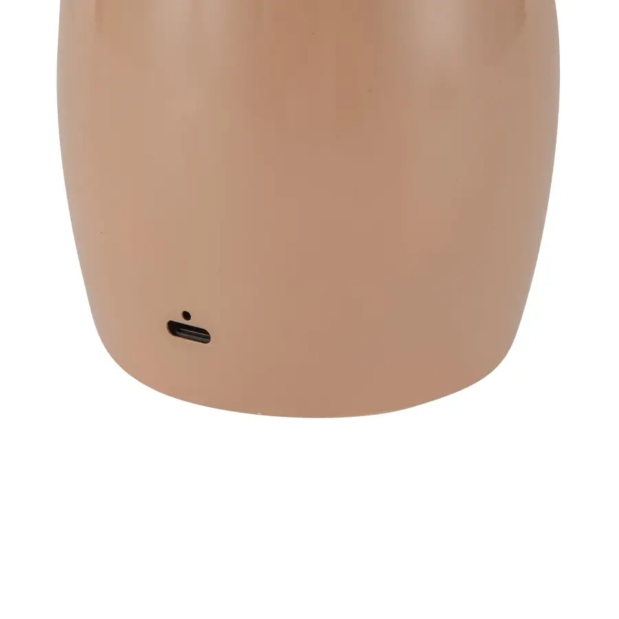 Vibrant Burgundy Table Lamp Adds Bold Color & Warm LED Light - Image 11