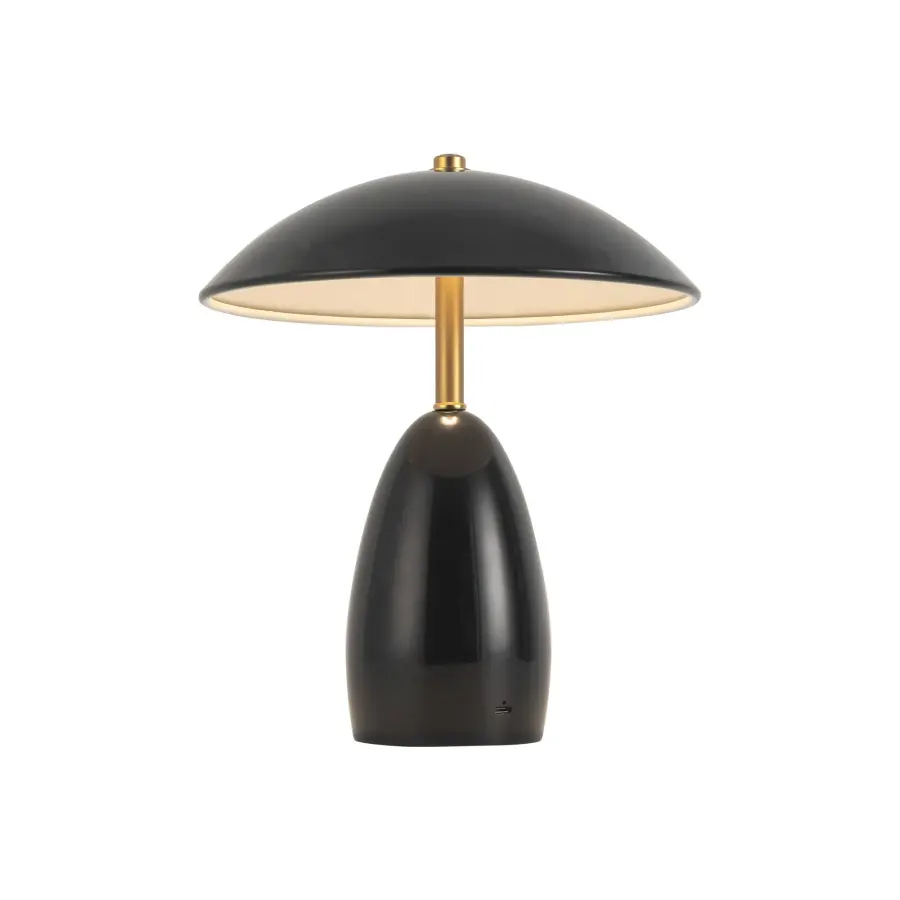 Vibrant Burgundy Table Lamp Adds Bold Color & Warm LED Light - Image 25