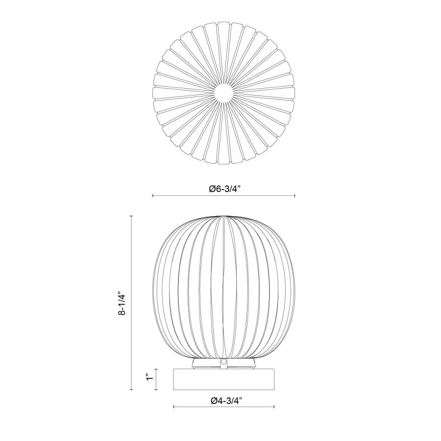 Cherise 7-Inch Table Lamp - Image 9