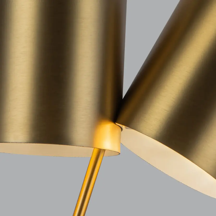 Keiko 14-Inch Table Lamp in Brushed Gold - Image 8