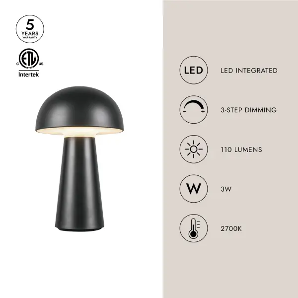 Asher 8-Inch Rechargeable Table Lamp in Navy Blue - Image 19