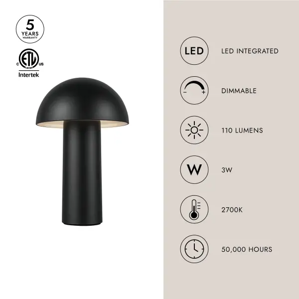 Setas 10-Inch Rechargeable Table Lamp - Image 18