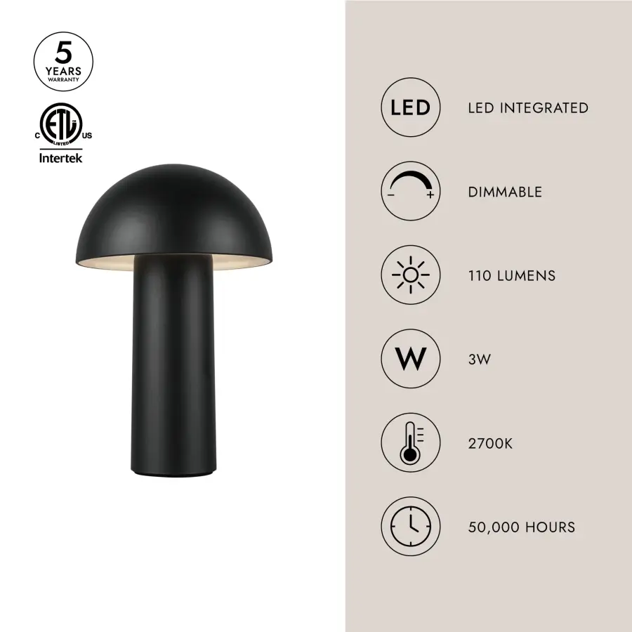 Setas 10-Inch Rechargeable Table Lamp - Image 18