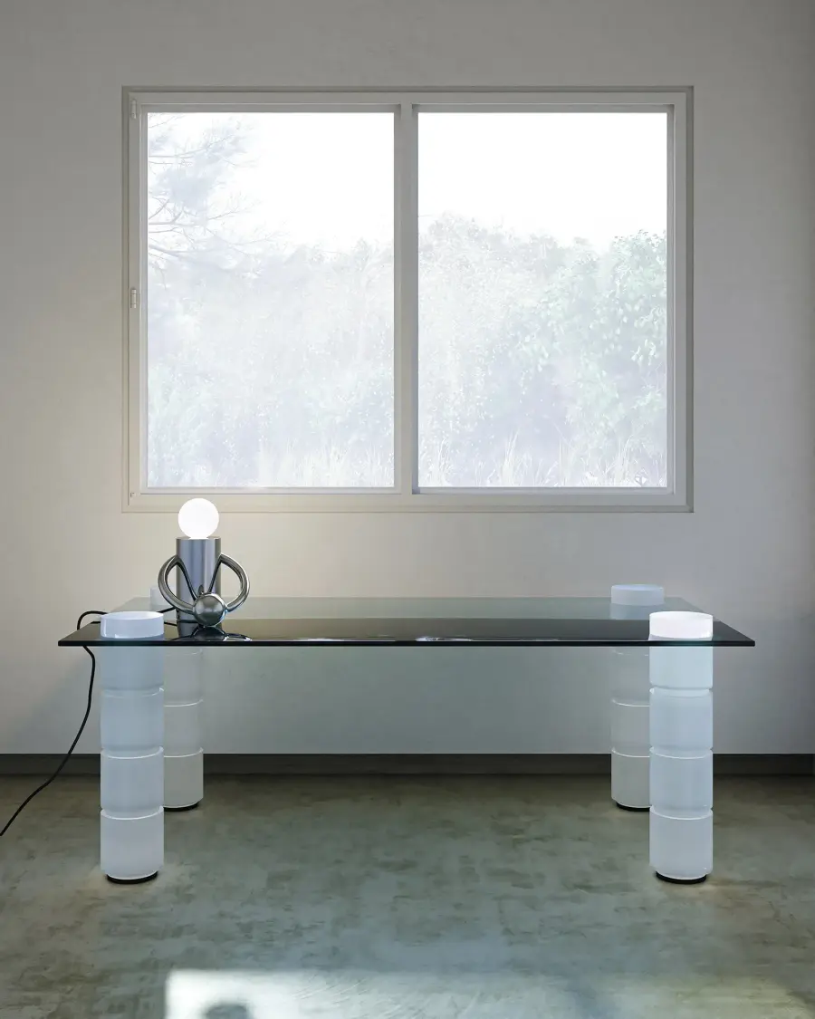 Septum 8-Inch Table Lamp in Chrome - Image 2