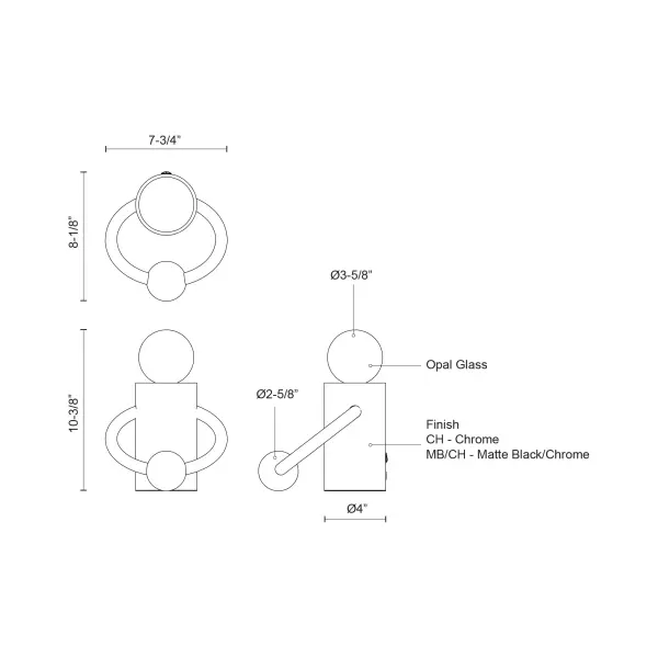 Septum 8-Inch Table Lamp - Image 9