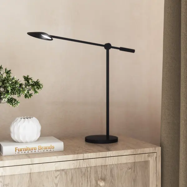 Rotaire 18-Inch Table Lamp in Matte Black - Image 3