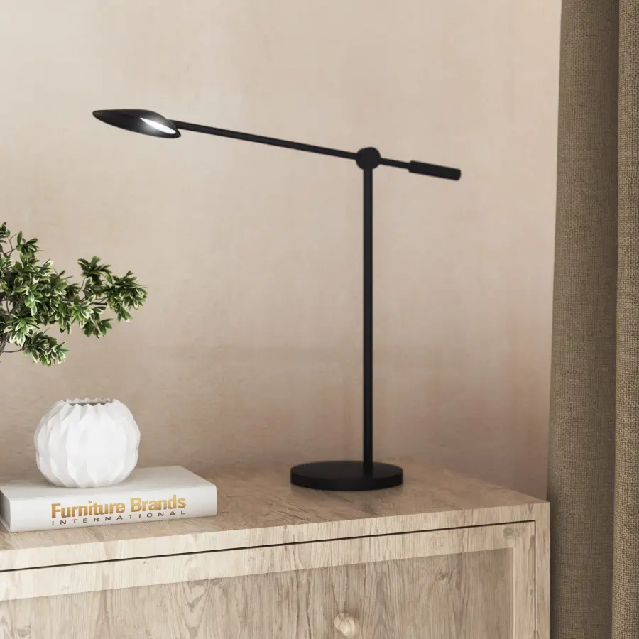 Rotaire 18-Inch Table Lamp in Matte Black - Image 3