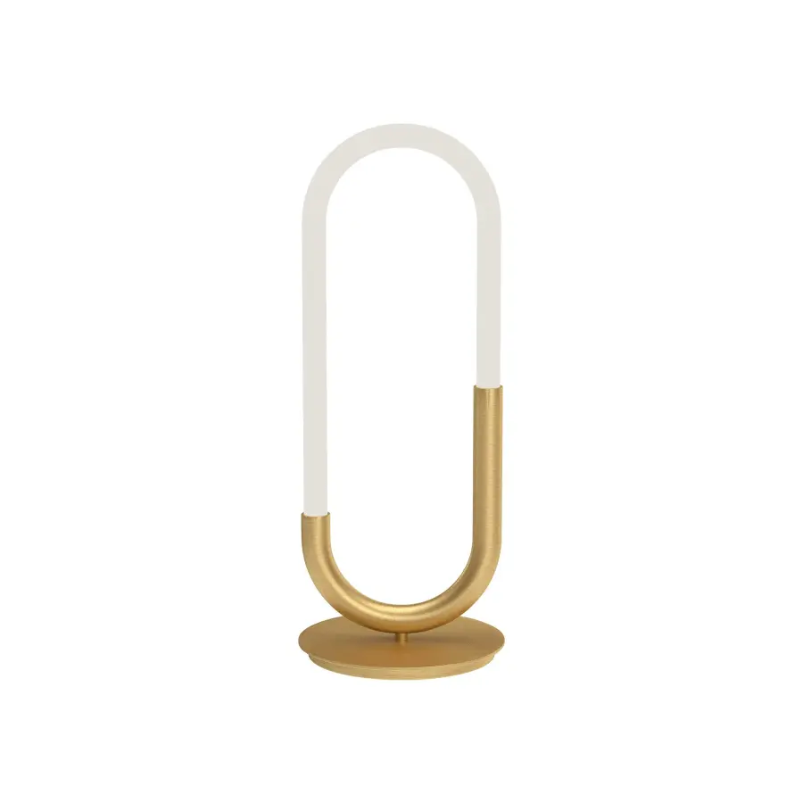 Huron 21-Inch Table Lamp in Brushed Gold - Image 8