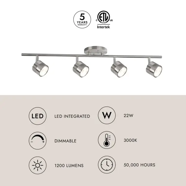 Lyra 30" Modern LED Track Light - Image 9