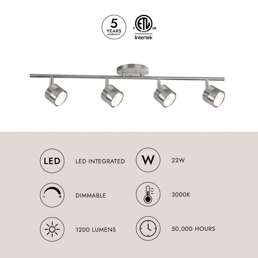 Lyra 30" Modern LED Track Light - Image 9