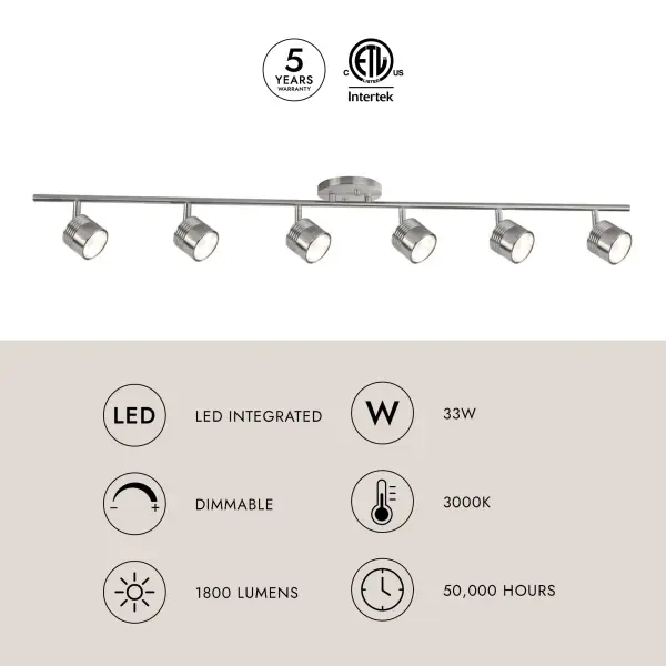 Lyra 43" Modern LED Track Light - Image 5