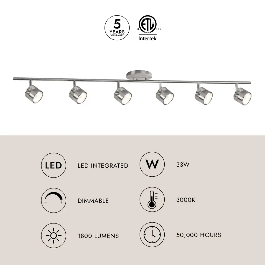 Lyra 43" Modern LED Track Light - Image 5