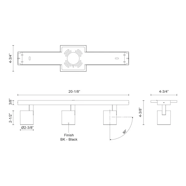 Arnold 3-Head Track Light - Image 7