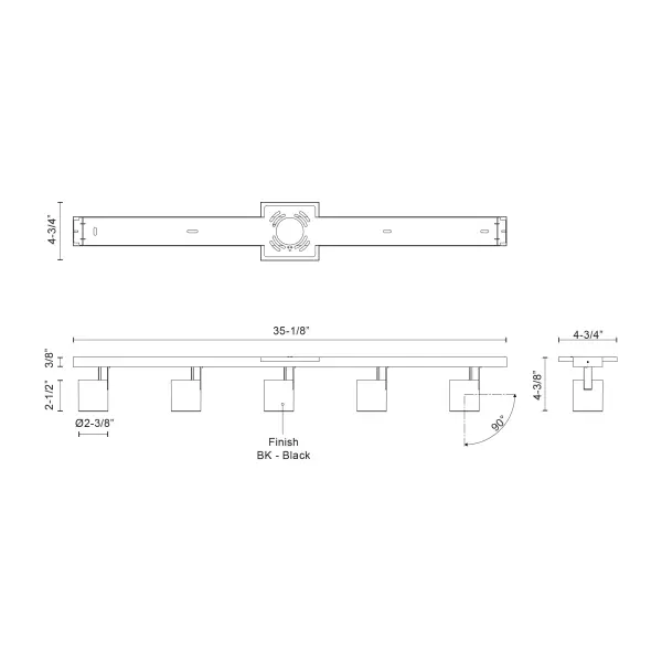 Arnold 5-Head Track Light - Image 7