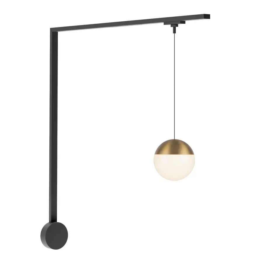 Trilo Monae Track Pendant - Brushed Gold - Image 1