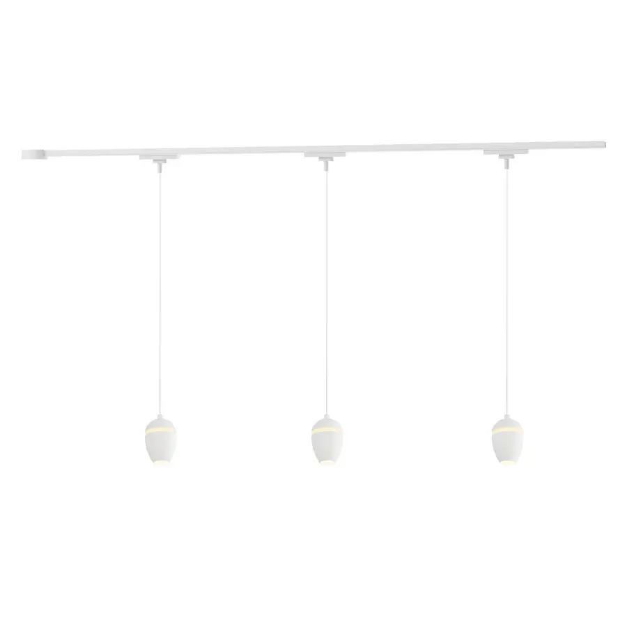 Eloa 3-Head Track Pendant - Brushed Gold - Image 9