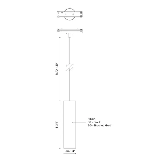 Remuda 3-Inch Track Pendant - Image 7