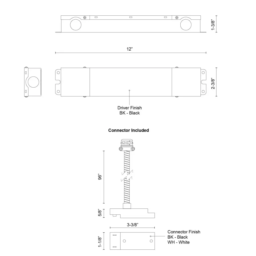 Trilo Track 12" Remote Driver in Black - Image 2