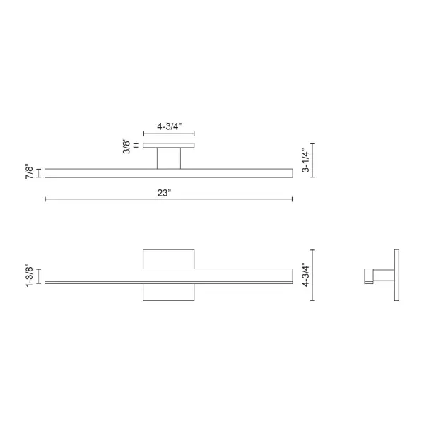 Vega 23-Inch Vanity Light in Brushed Gold - Image 24