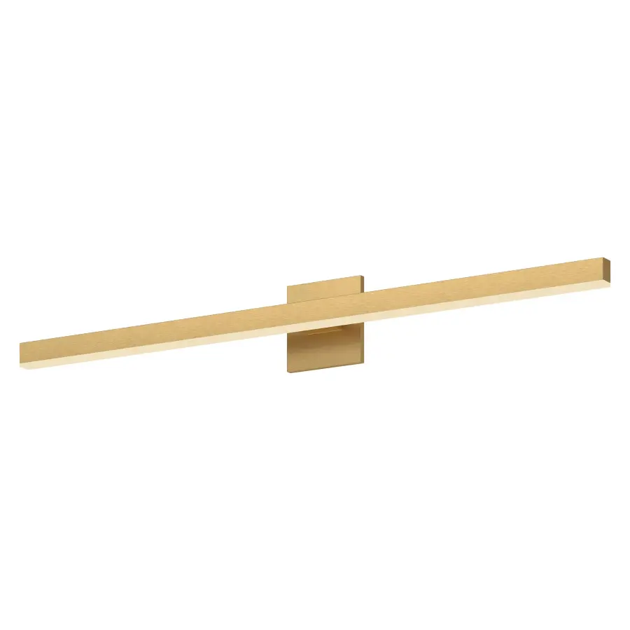 Vega 37-Inch Vanity Light in Brushed Gold - Image 1