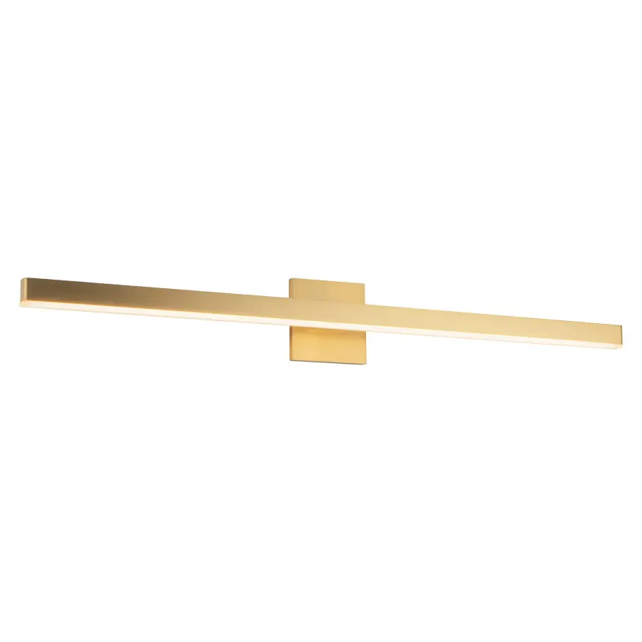 Vega 37-Inch Vanity Light in Brushed Gold - Image 18