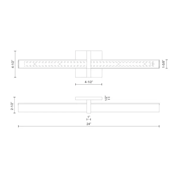 Camden 24-Inch Vanity Light in Chrome - Image 7