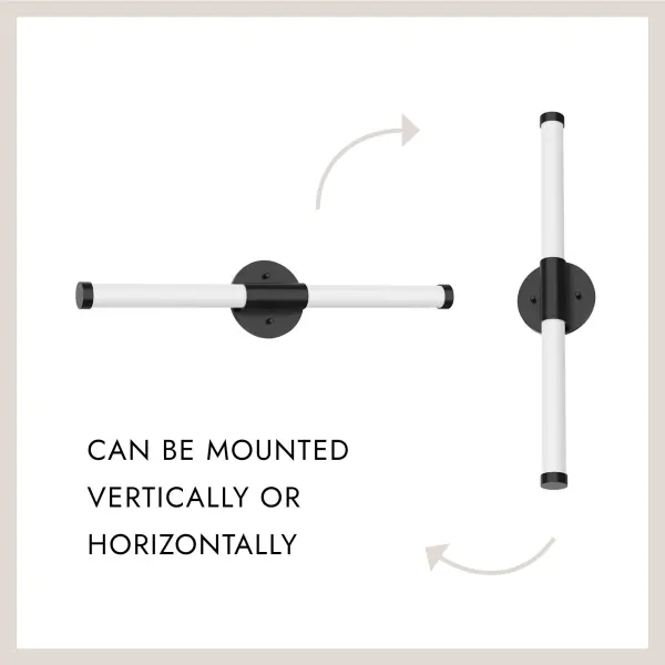 Akari 24-Inch Vanity Light in Matte Black - Image 8