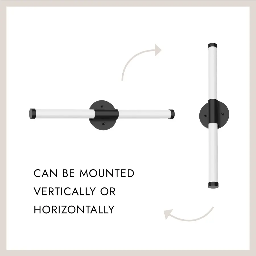 Akari 24-Inch Vanity Light in Matte Black - Image 8