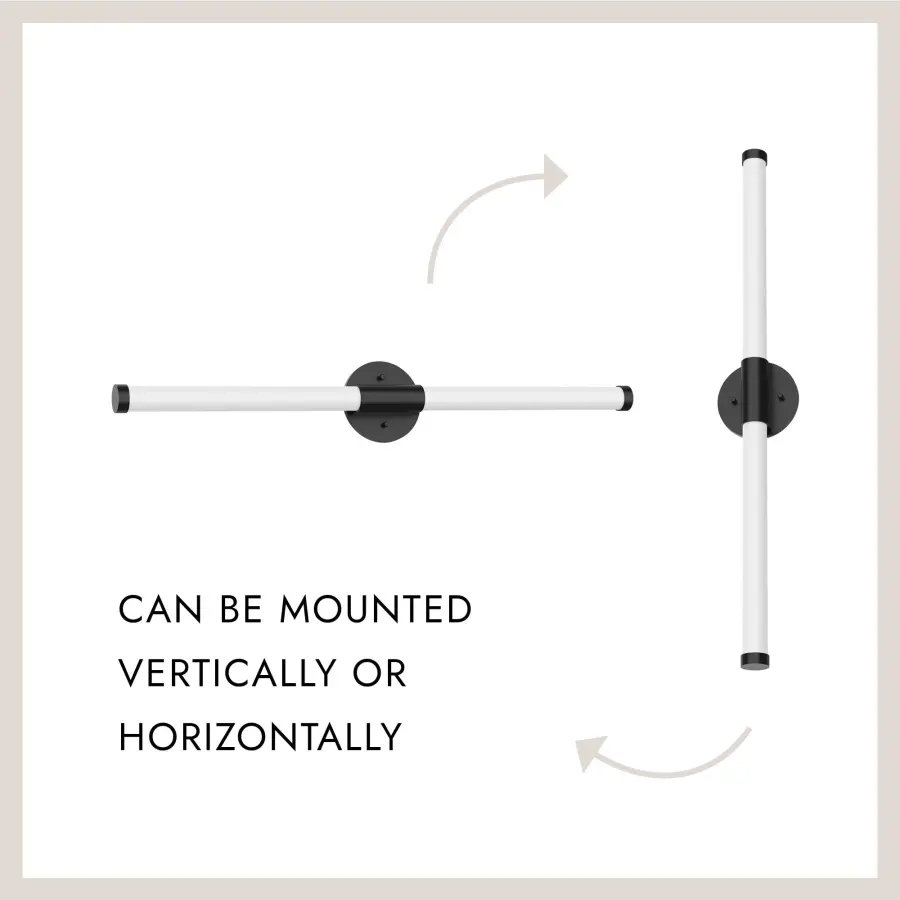 Akari 32-Inch Vanity Light in Matte Black - Image 6
