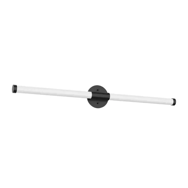 The Akari 36-inch vanity light delivers minimalist sophistication with its clean metallic bars and integrated LED illumination. Perfect for contemporary bathrooms and hallways, offering warm 3000K lighting with dimmable functionality.