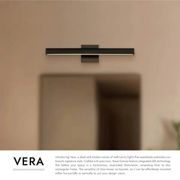Vera 23-Inch Vanity Light in Brushed Gold - Image 13