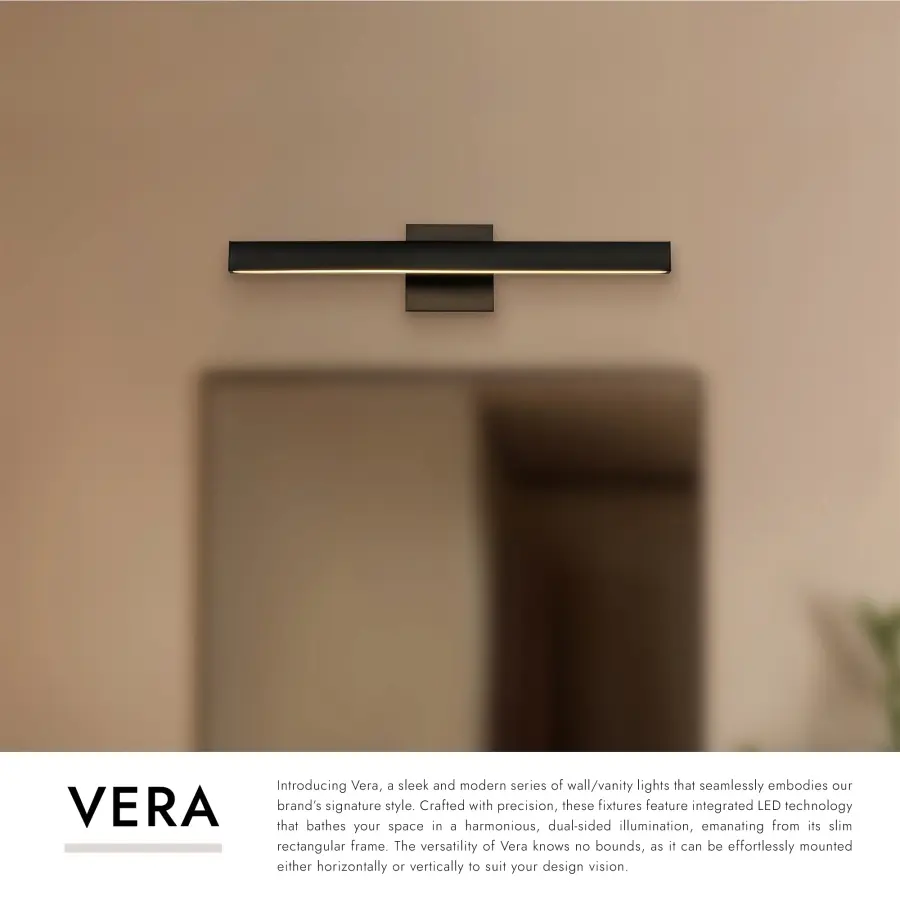 Vera 23-Inch Vanity Light in Brushed Gold - Image 13