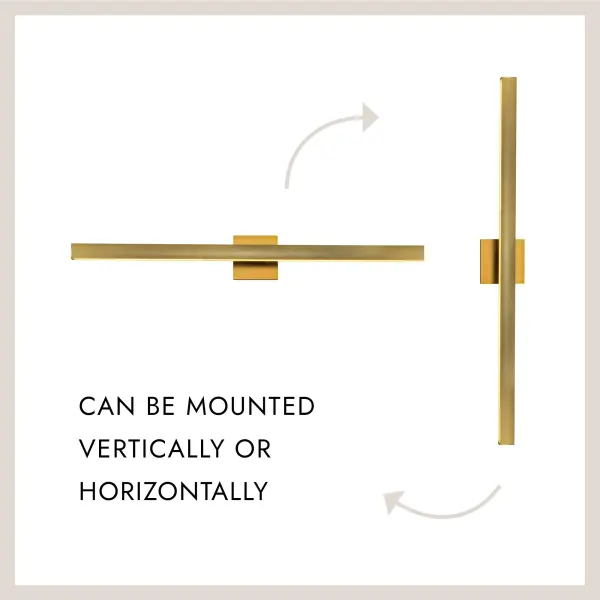 Vera 38-Inch Vanity Light in Brushed Gold - Image 13